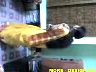 Indian Lucknow Girl stripping saree after party