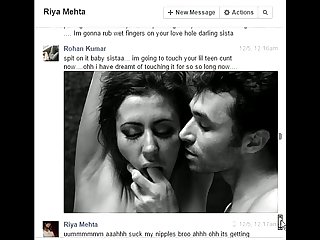 Indian not brother rohan fucks sister riya on facebook chat